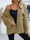 Open Front Long Sleeve Cardigan - Trendsi - Flyclothing LLC