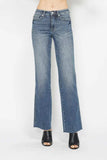 Judy Blue Full Size Tummy Control Straight Jeans - Trendsi - Flyclothing LLC
