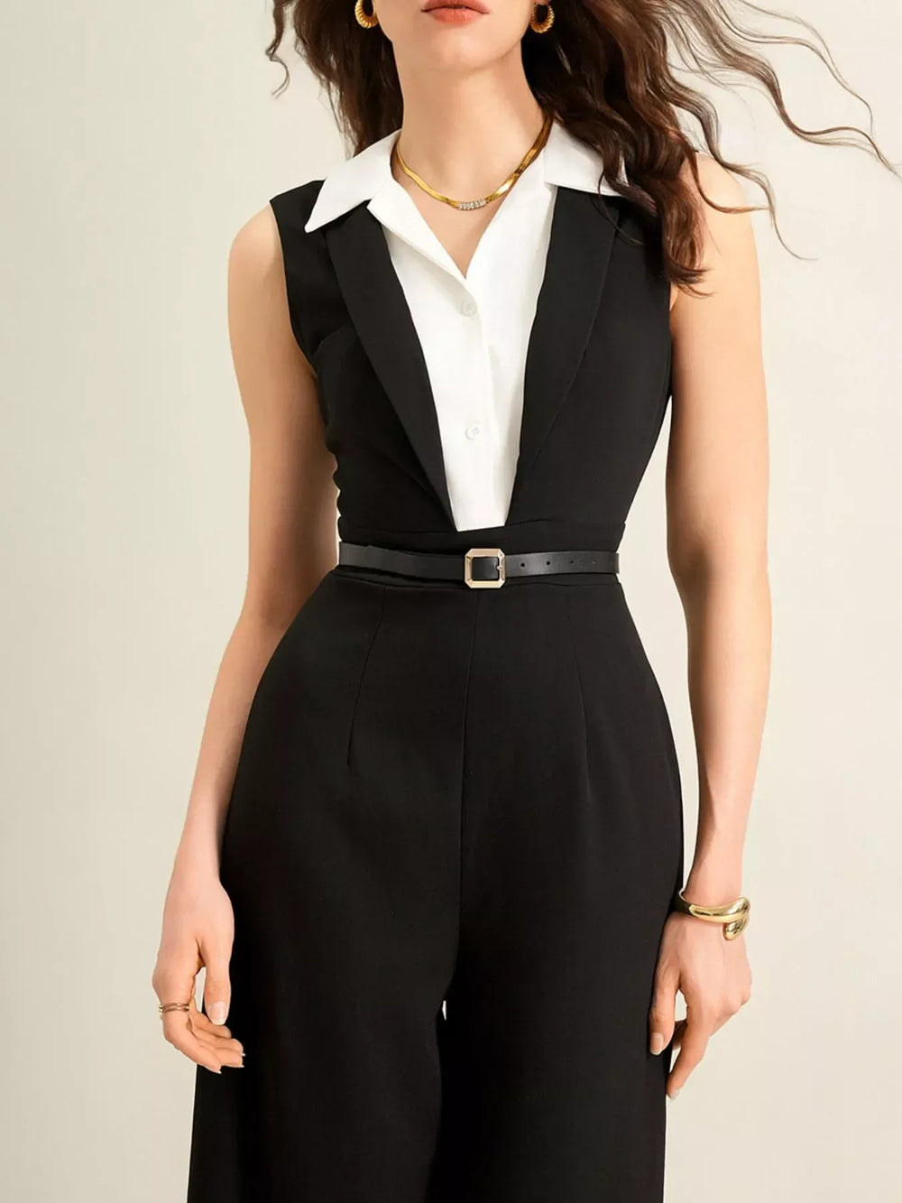 Sleeveless Wide Leg Jumpsuit - Trendsi - Flyclothing LLC