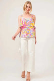 And The Why Square Neck Tiered Paisley Printed Top - Trendsi - Flyclothing LLC