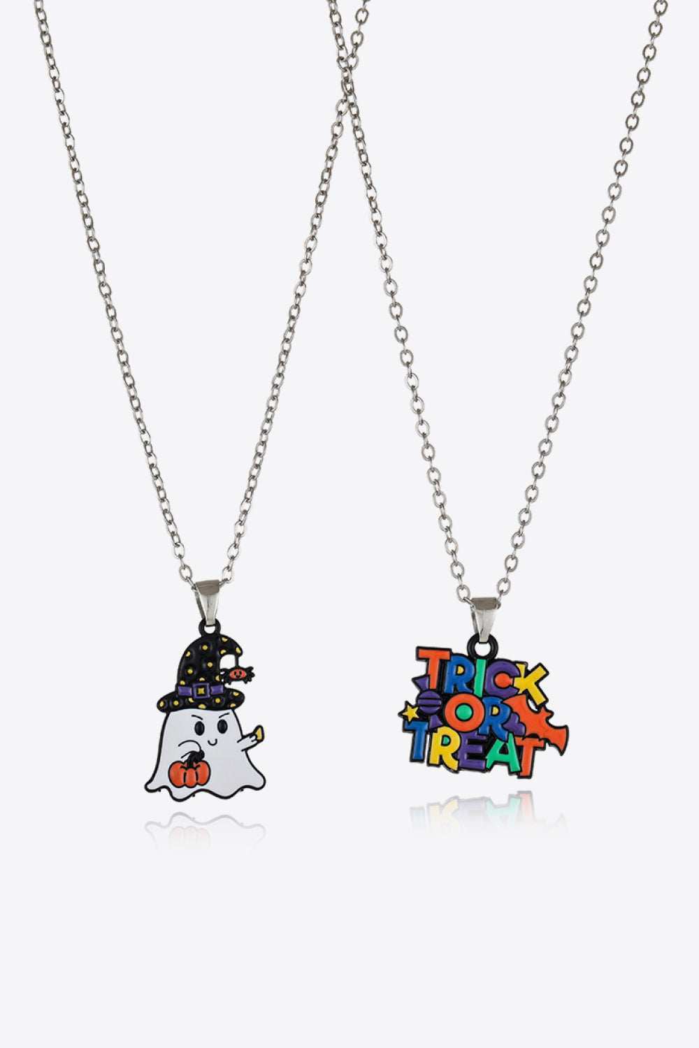 Two-Piece Halloween Theme Necklace Set - Trendsi - Flyclothing LLC