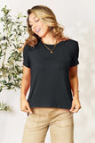 Basic Bae Bamboo Full Size Round Neck Short Sleeve T-Shirt Plus Size - Trendsi - Flyclothing LLC