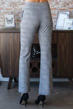 Heimish Full Size Plaid Flare Pants with Wide Waist Band Plus Size - Trendsi - Flyclothing LLC
