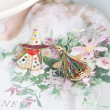 Witch Rhinestone Alloy Earrings - Trendsi - Flyclothing LLC