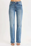 RISEN Full Size Tummy Control High Rise Straight Jeans Plus Size - Trendsi - Flyclothing LLC