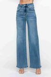bytos Full Size High Rise Wide Leg Jeans with Pockets - Trendsi - Flyclothing LLC