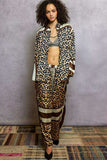 POL Leopard Printed Woven Wide Leg Drawstring Pants - Trendsi - Flyclothing LLC