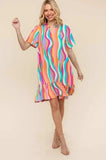Haptics Tiered Woven Ruffle Hem Dress - Trendsi - Flyclothing LLC