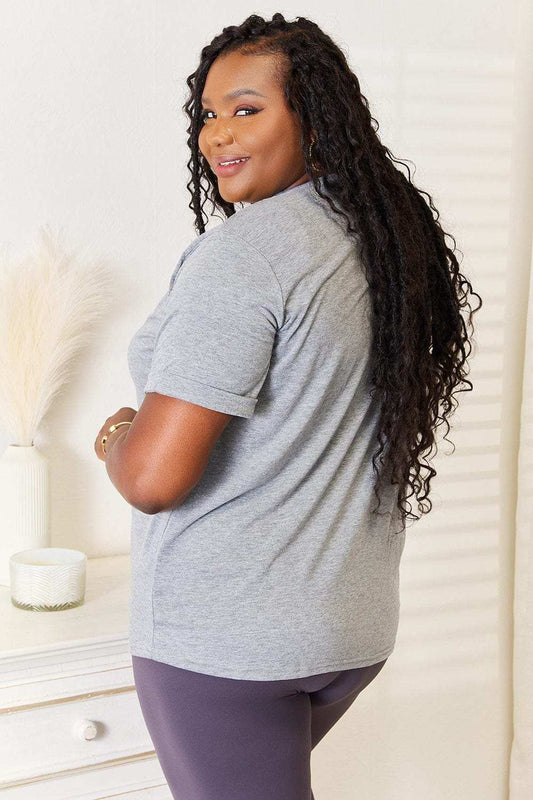 Simply Love Heart Graphic Cuffed Short Sleeve T-Shirt - Trendsi - Flyclothing LLC