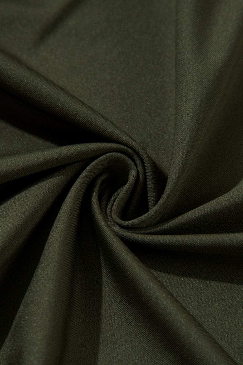 Ruched Surplice Long Sleeve Bodysuit - Trendsi - Flyclothing LLC