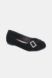Forever Link Slip On Rhinestone Buckle Ballet Flats - Trendsi - Flyclothing LLC