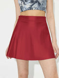 Ruched Mini Skirt with Zipper - Trendsi - Flyclothing LLC