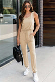 Drawstring Round Neck Sleeveless Jumpsuit - Trendsi - Flyclothing LLC
