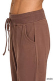 Zenana Drawstring Cotton Joggers with Pockets - Trendsi - Flyclothing LLC