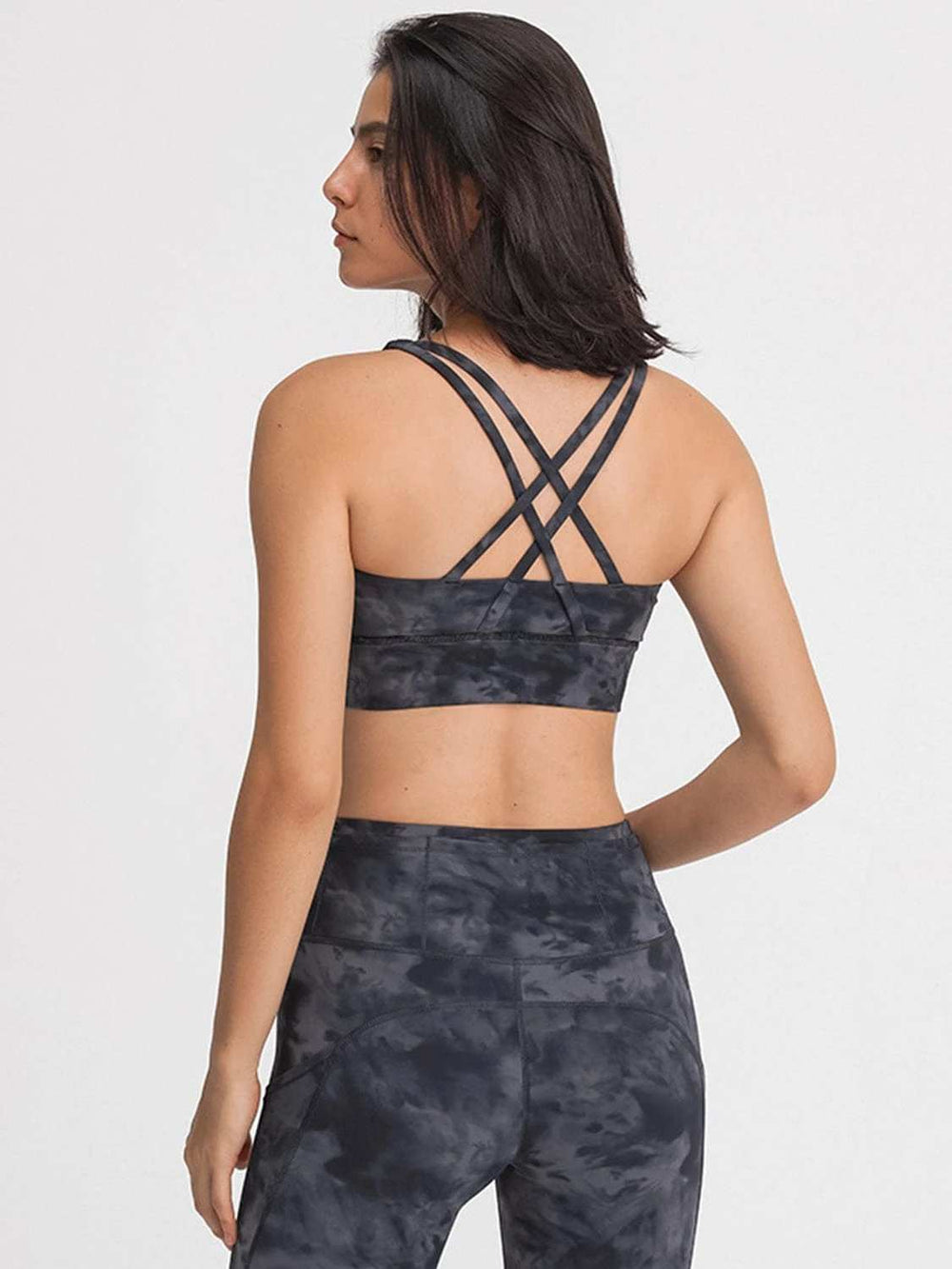 Crisscross Scoop Neck Active Tank - Trendsi - Flyclothing LLC