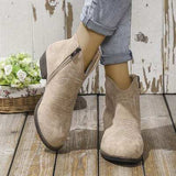 Block Heel Ankle Boots - Trendsi - Flyclothing LLC