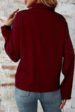 Pocketed Zip Up Collared Neck Long Sleeve Jacket - Trendsi - Flyclothing LLC