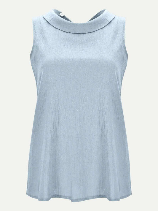 Full Size Round Neck Sleeveless Top - Trendsi - Flyclothing LLC