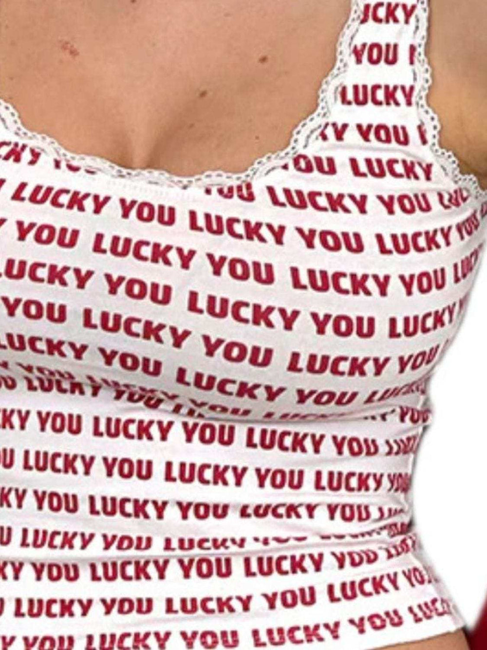 Lace Detail Scoop Neck Tank - Trendsi - Flyclothing LLC