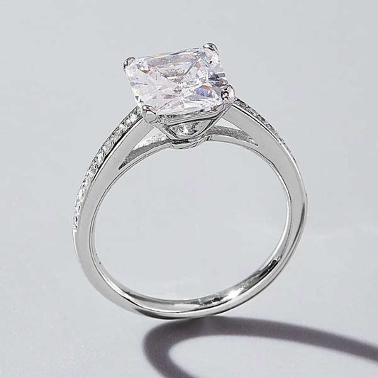 925 Sterling Silver Zircon Ring - Trendsi - Flyclothing LLC