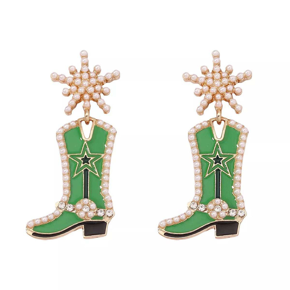 Cowgirl Boot Dangle Earrings - Trendsi - Flyclothing LLC