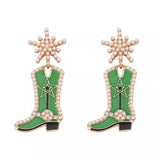 Cowgirl Boot Dangle Earrings - Trendsi - Flyclothing LLC