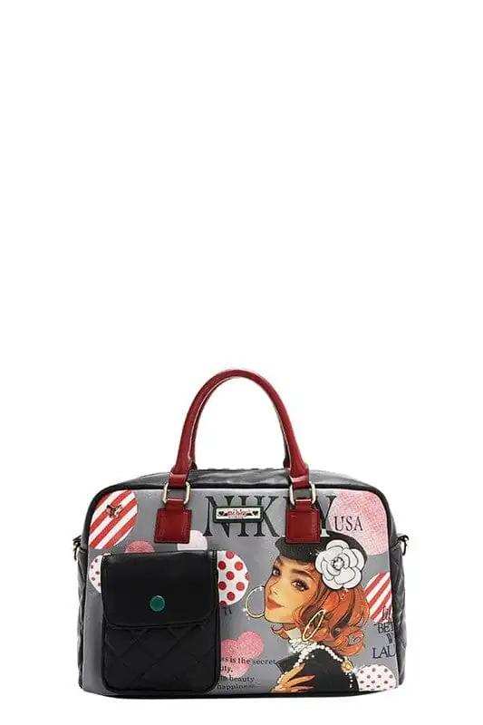 Nicole Lee USA Eco-Leather Boston Bag - Trendsi - Flyclothing LLC