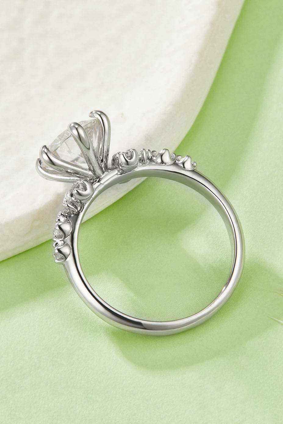 2 Carat Moissanite 925 Sterling Silver Ring - Trendsi - Flyclothing LLC