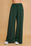 Umgee Elastic Drawstring Waistband Wide Leg Pants - Trendsi - Flyclothing LLC