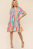 Haptics Tiered Woven Ruffle Hem Dress - Trendsi - Flyclothing LLC