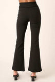 Mittoshop Surplice V Waist Flare Pants - Trendsi - Flyclothing LLC