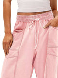 Drawstring Wide Leg Pants - Trendsi - Flyclothing LLC