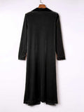 Open Front Long Sleeve Coat - Trendsi - Flyclothing LLC