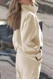 Half Zip Long Sleeve Top and Joggers Set - Trendsi - Flyclothing LLC