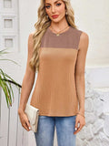 Textured Round Neck Tank - Trendsi - Flyclothing LLC