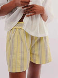 Elastic Waist Shorts - Trendsi - Flyclothing LLC