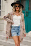 Angel Wings Star Open Front Long Sleeve Cardigan - Trendsi - Flyclothing LLC
