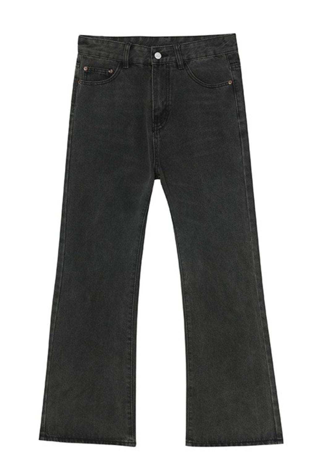 Mid Rise Jeans with Pockets - Trendsi - Flyclothing LLC