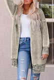 Heathered Open Front Longline Cardigan - Trendsi - Flyclothing LLC