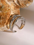 Stainless Steel Double-Layered Ring - Trendsi - Flyclothing LLC