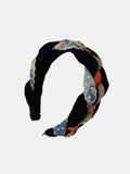 Denim Braided Wide Headband - Trendsi - Flyclothing LLC