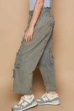 POL Distressed Raw Hem Wide Leg Pants - Trendsi - Flyclothing LLC
