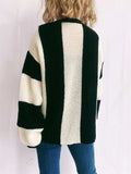 Color Block Round Neck Long Sleeve Sweater - Trendsi - Flyclothing LLC