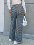 Lovelet Striped Wide Leg Pants - Trendsi - Flyclothing LLC