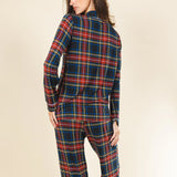 The Cappuccino | Holiday Tartan Plaid SleepDeep™ Women’s Long Sleeve Pajama Set - Shinesty - Flyclothing LLC