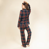 The Cappuccino | Holiday Tartan Plaid SleepDeep™ Women’s Long Sleeve Pajama Set - Shinesty - Flyclothing LLC