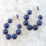 Carly Blue Lapis Complete Loop Sterling Silver Post Earrings - Barse Jewelry - Flyclothing LLC