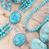 Carved Blue Turquoise and Sterling Silver Toggle Bracelet - Barse Jewelry - Flyclothing LLC