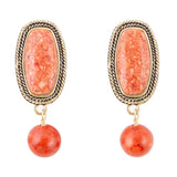 Catalina Orange Sponge Coral Golden Clip-On Earrings - Barse Jewelry - Flyclothing LLC