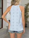Openwork Grecian Neck Tank - Trendsi - Flyclothing LLC